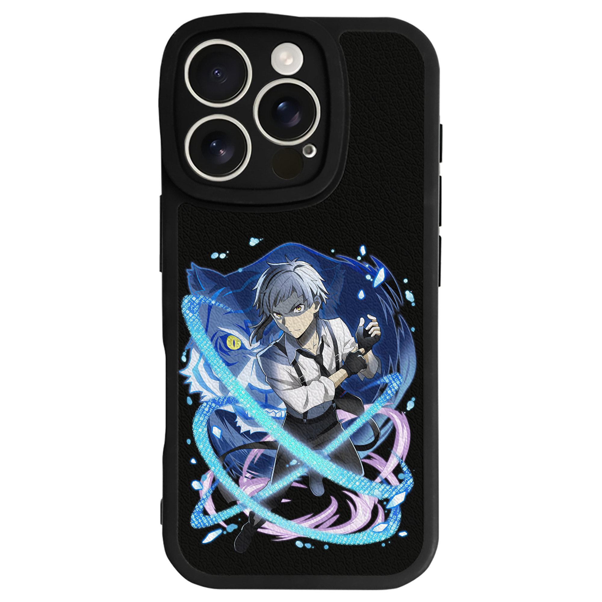 （画像用） 文豪ストレイドッグス Bungo Stray Dogs 【iPhone 16シリーズ対応】シリコンスマホケース（レザー調） 材質：シリコン